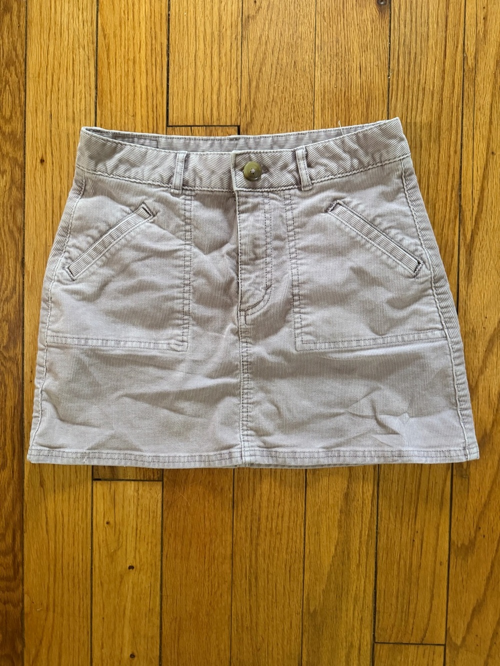 American Eagle Lilac corduroy skirt - 4